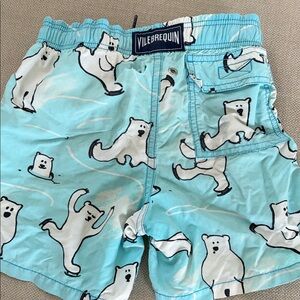 Vilebrequin Aqua Swim Shorts with Polar Bear Print